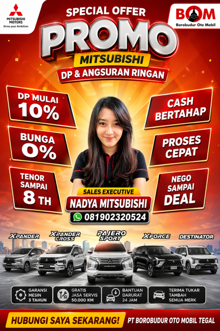 PROMO MITSUBISHI DP DAN ANGSURAN RINGAN